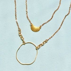 Hand Crafted Gold Layered Necklaces